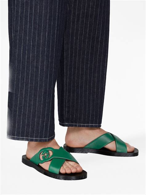 gucci slides thick|farfetch Gucci slides.